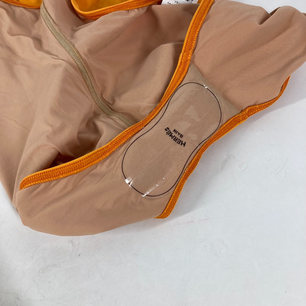 HERMES パンチング ロゴ スイムウェア 水着 ナイロン レディース オレンジ - brandshop-reference