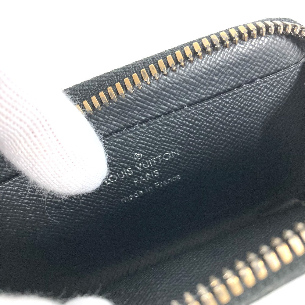 LOUIS VUITTON M63536 Monogram Eclipse Porte Monnaie Jour L-shaped zipper wallet/coin purse in Monogram Eclipse canvas, men's, black