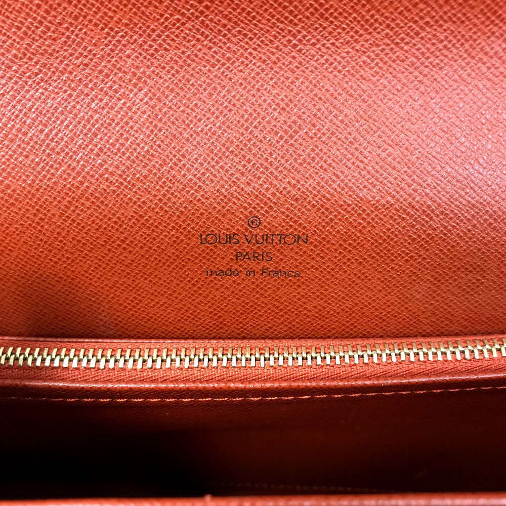 LOUIS VUITTON N51160 Damier Tribeca Long Short Strap Shoulder Bag in Damier Canvas, Ebene Brown