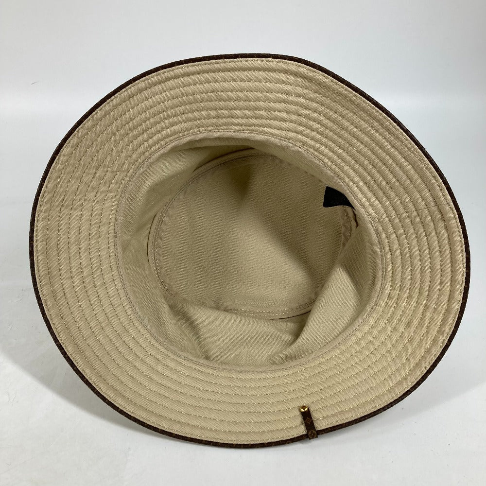 LOUIS VUITTON M76940 Bob On Your Away Monogram Flower Bucket Hat, Cotton, Unisex, Beige
