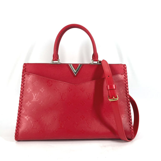 LOUIS VUITTON M54146 Monogram Very Zip Tote, 2-Way Handbag, Tote Bag, Crossbody Bag, Shoulder Bag, Leather, Women's, Ruby Red