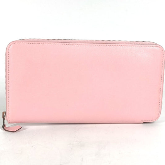 HERMES Azap Long Wallet, Round Zipper, Swift, Women's, Rose Sakura, Pink