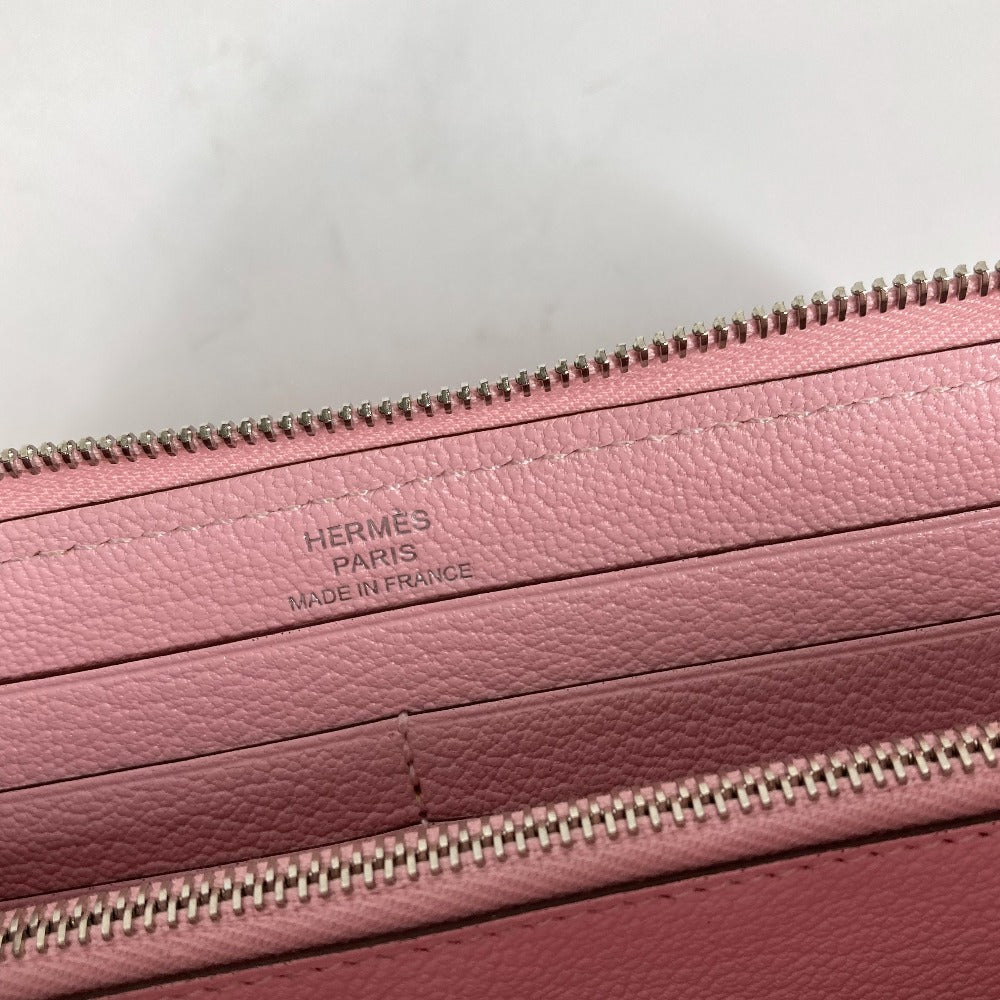 HERMES ロングウォレット アザップロング ラウンドファスナー 長財布 スイフト レディース ローズサクラ ピンク - brandshop-reference