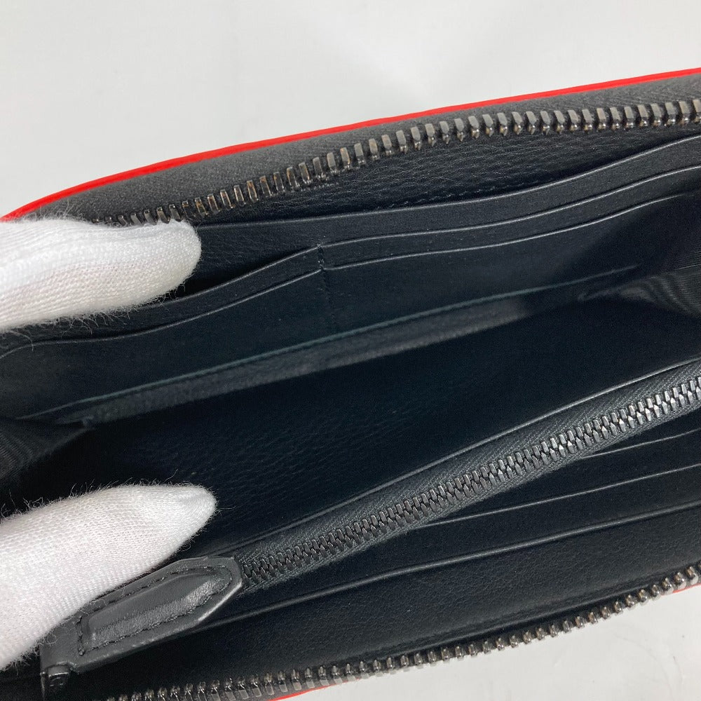 Salvatore Ferragamo ロングウォレット ガンチーニ ラウンドファスナー 長財布 レザー メンズ ブラック - brandshop-reference