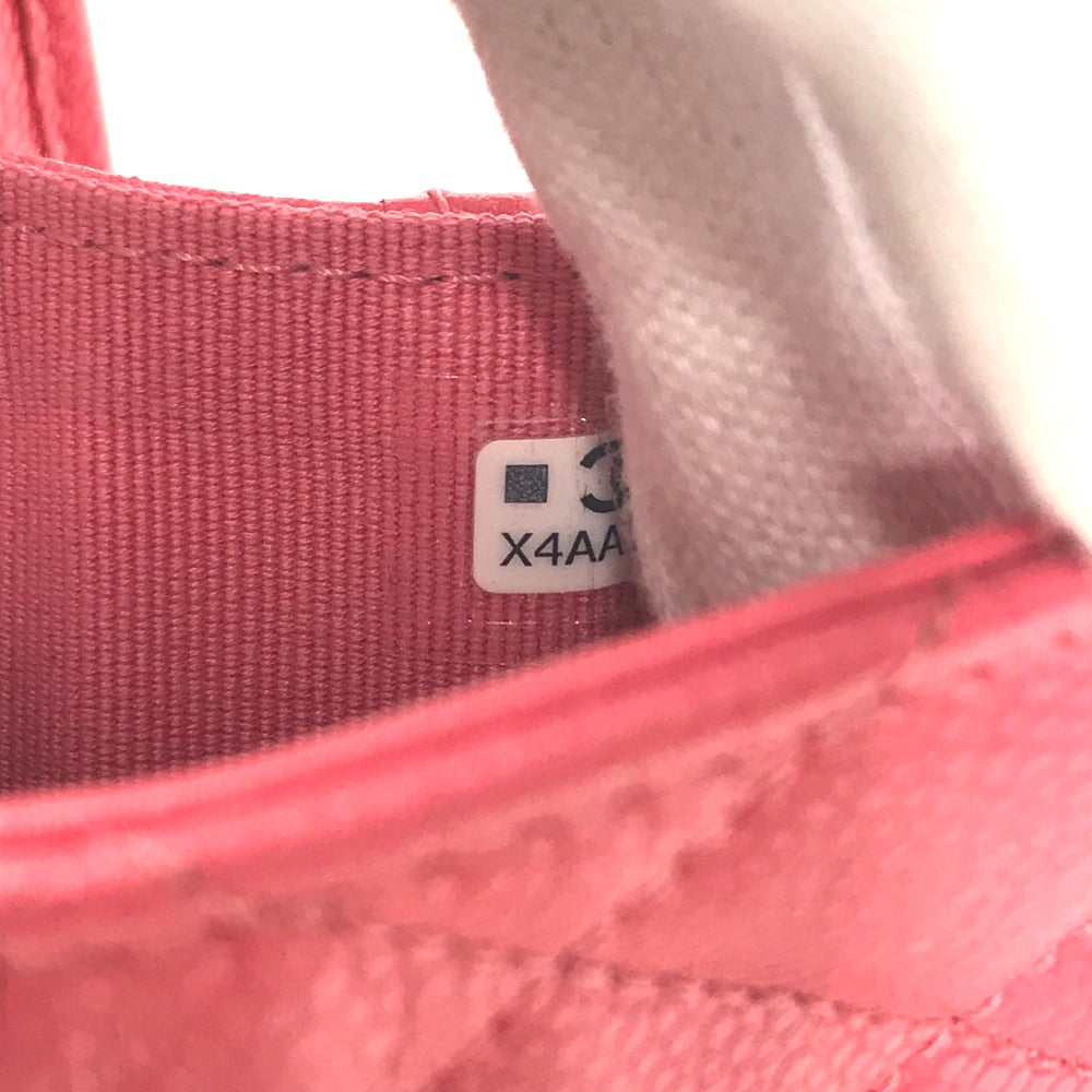 CHANEL キルティング CC ココマーク マトラッセ コンパクトウォレット 3つ折り財布 キャビアスキン レディース ピンク - brandshop-reference