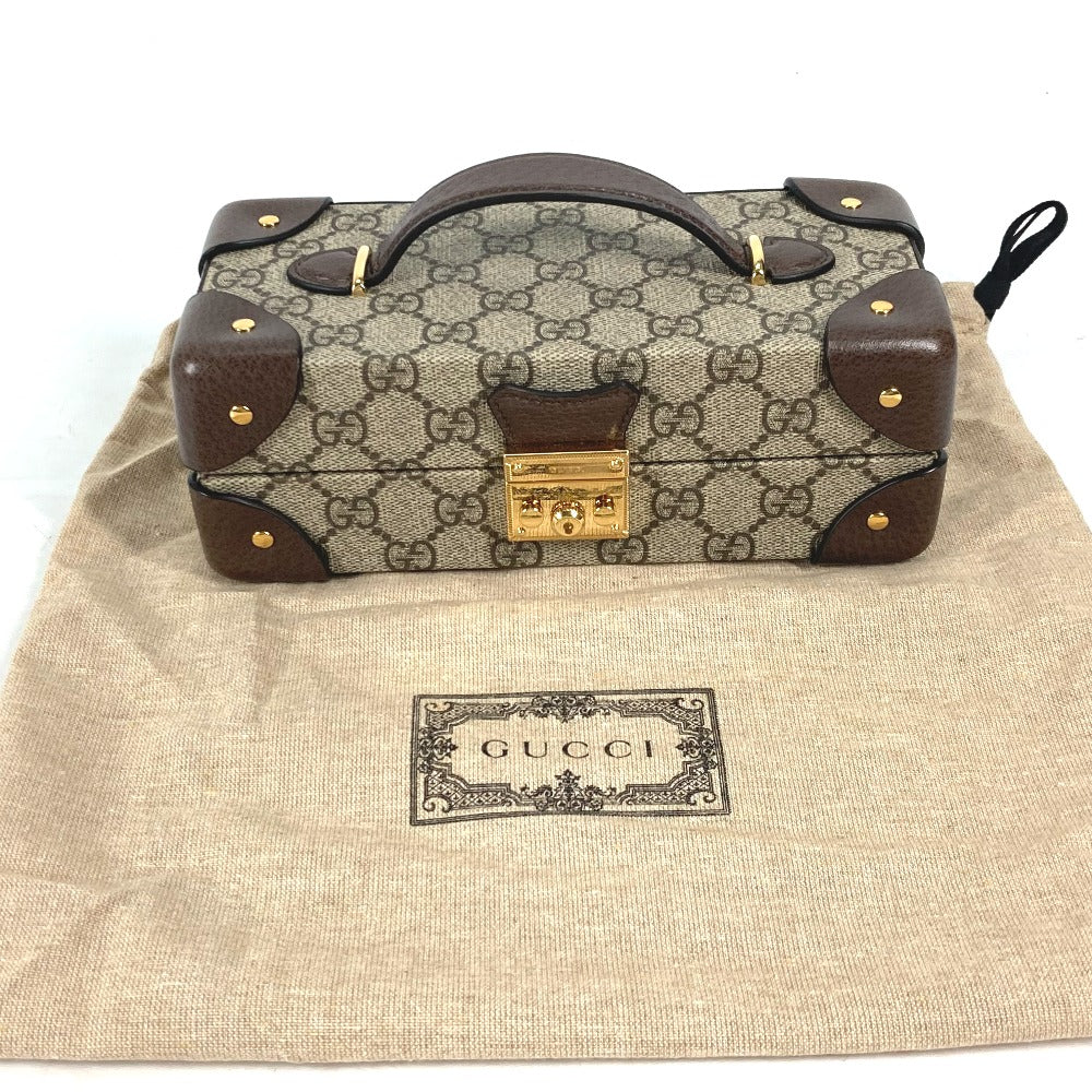 GUCCI 675969 GG Supreme Case, Padlock Case for Apple Watch, Vanity Bag, Handbag, GG Supreme Canvas, Women's, Beige