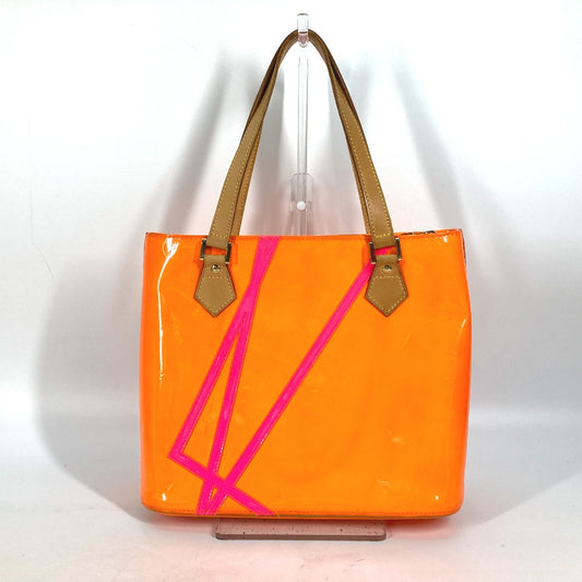 LOUIS VUITTON M91935 Monogram Vernis Fluo Houston 2002 Christmas Limited Edition Tote Bag/Shoulder Bag Monogram Vernis Canvas Women's Orange