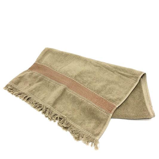 HERMES Fringe Yachting Logo Beach Towel, Cotton, Women's, Gray