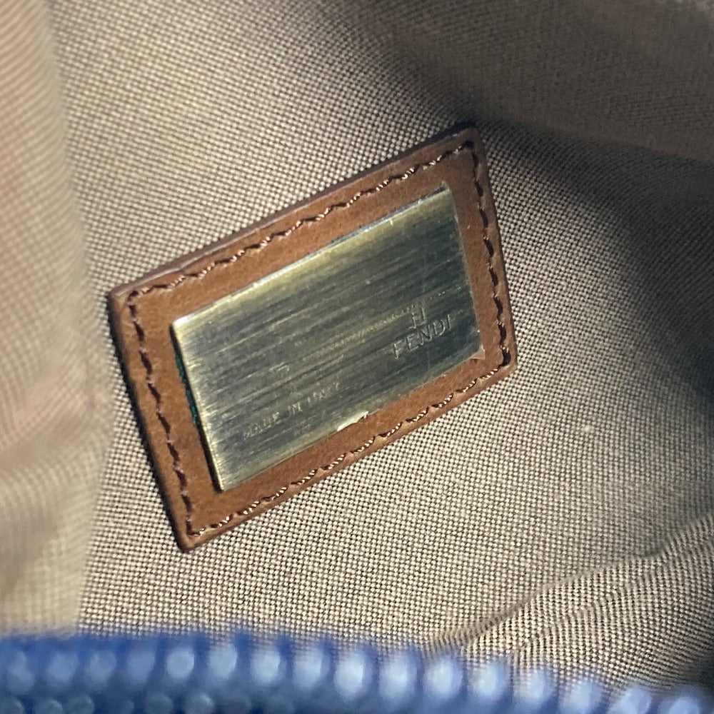 FENDI デニム レインボー ロゴ FF クロス ショルダーバッグ カバン ボディバッグ レザー/キャンバス レディース - brandshop-reference