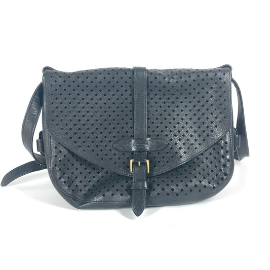 LOUIS VUITTON M94072 Perforated Shoulder Bag in Calfskin Leather (Noir/Black)