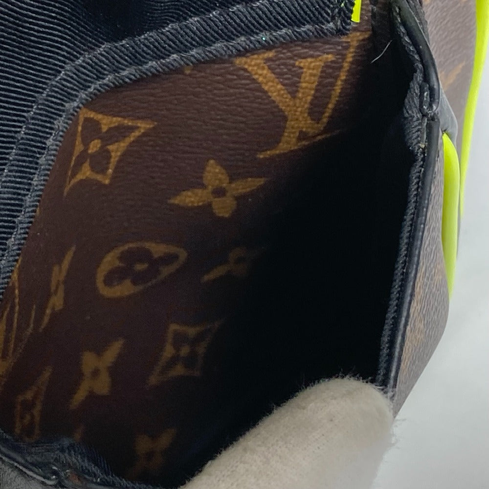 LOUIS VUITTON M80793 モノグラムマカサー クリストファー ウェアラブル ウォレット 斜め掛け ポシェット カバン ショルダーバッグ モノグラムキャンバス メンズ ブラウン