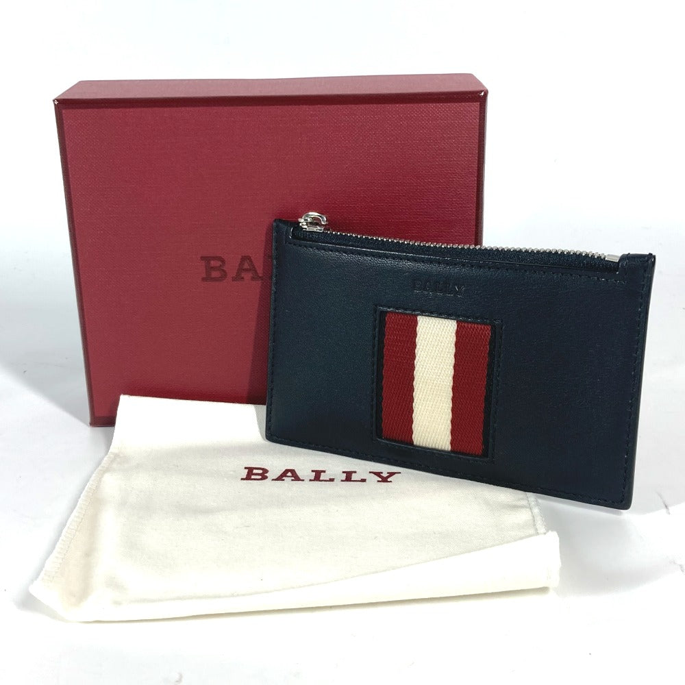 BALLY BABE.HP カードケース ロゴ フラグメントケース 財布 小銭入れ コインケース レザー メンズ ブラック - brandshop-reference