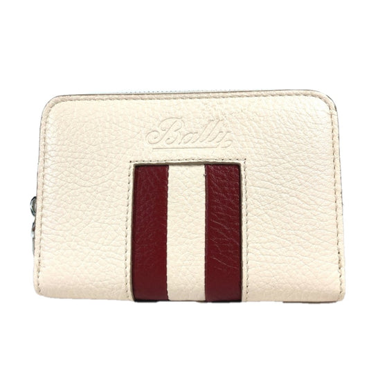 BALLY TORRIN.TSP ロゴ 財布 小銭入れ ラウンドファスナー コインケース レザー メンズ ホワイト - brandshop-reference