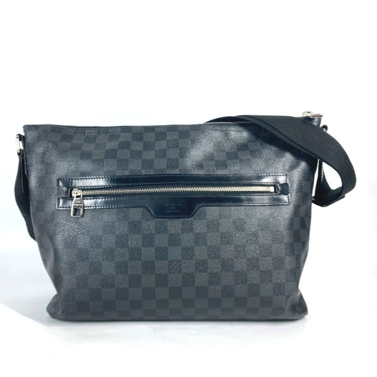 LOUIS VUITTON N41106 Damier Graphite Mick MM Crossbody Shoulder Bag in Damier Graphite Canvas, Men's, Black
