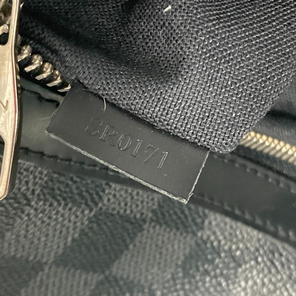 LOUIS VUITTON N41106 Damier Graphite Mick MM Crossbody Shoulder Bag in Damier Graphite Canvas, Men's, Black