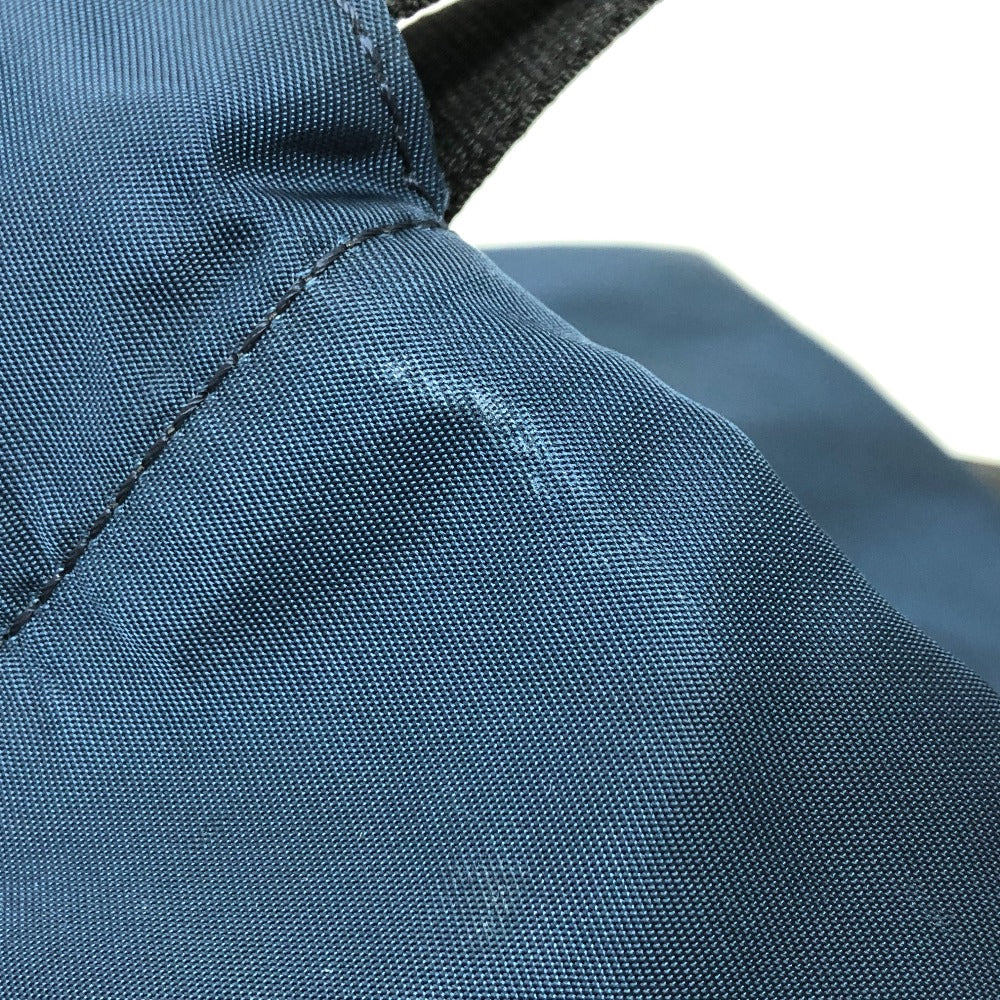 FENDI 8BZ045 Zucca Logo Knapsack Backpack Nylon Unisex Navy