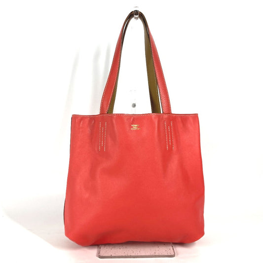 HERMES Two-Tone Double Sens 28 Leather Shoulder Bag in Rose Jaipur/Natural Sable Pink