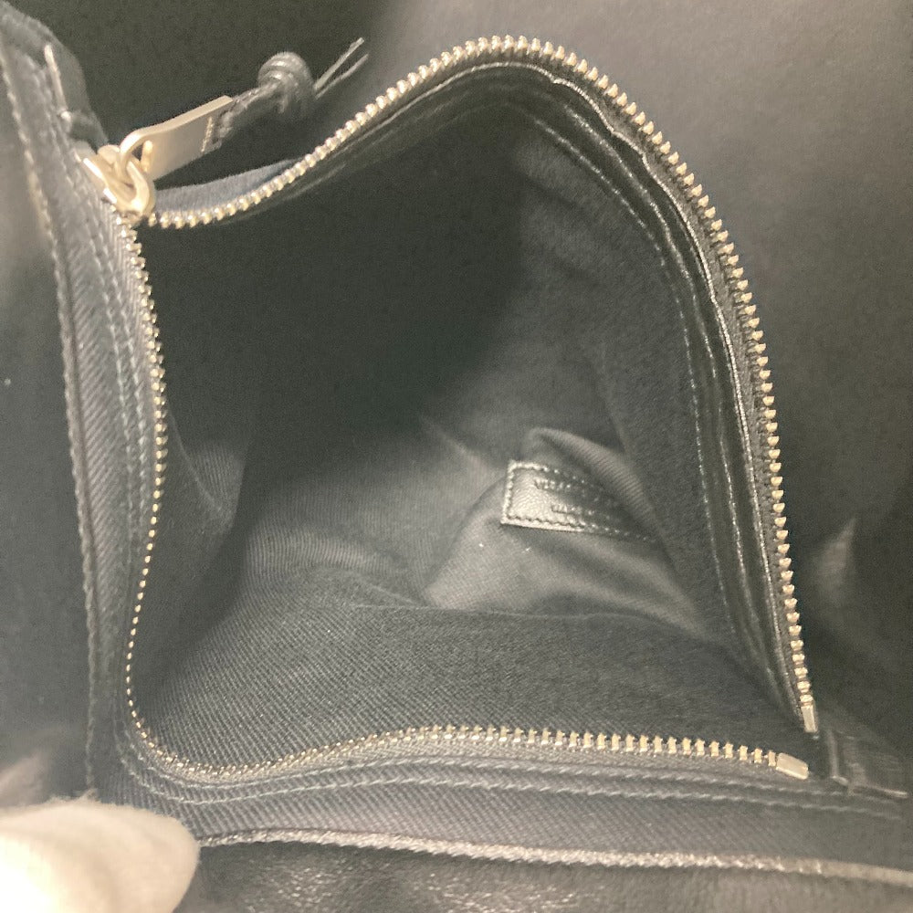 SAINT LAURENT PARIS 587273 ロゴ リヴ ゴーシュ RIVE GAUCHE カバン 肩掛け トートバッグ ショルダーバッグ カーフレザー メンズ ブラック - brandshop-reference