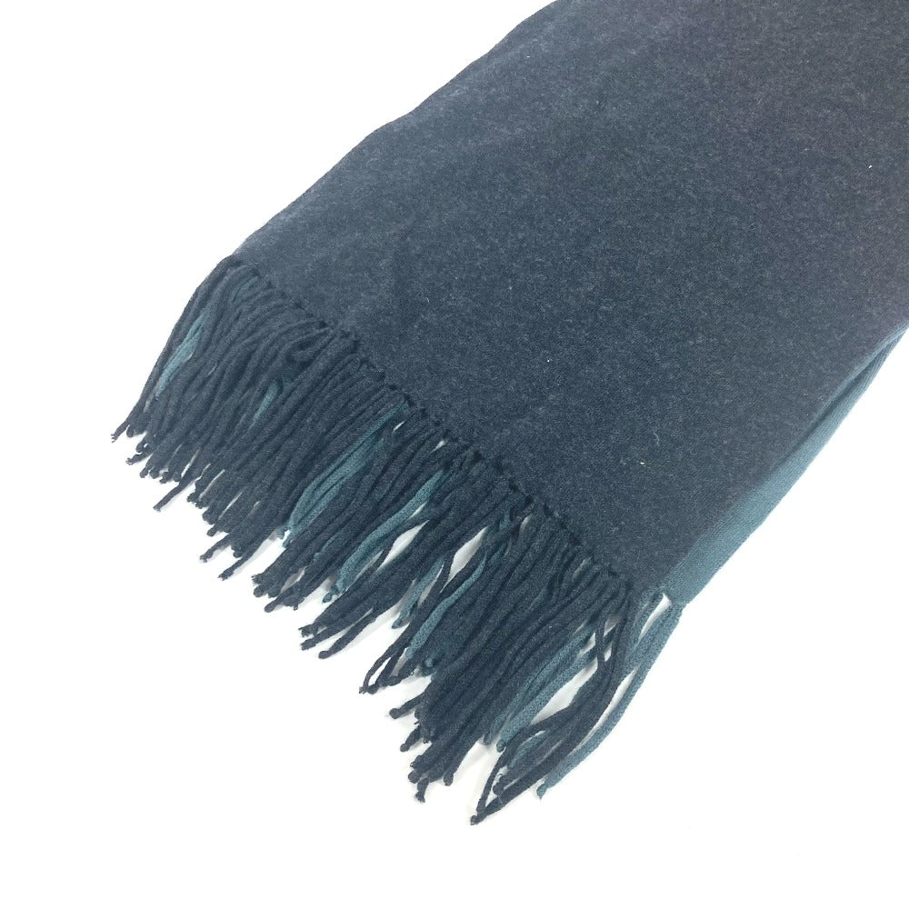 HERMES Two-tone Fringe Cashmere Scarf Men's Scarf