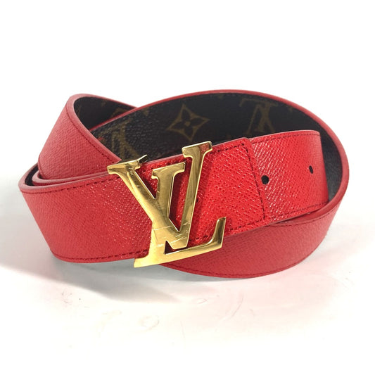 LOUIS VUITTON M0322W Monogram Belt - LV Initial 30mm Reversible Trouser Belt in Monogram Canvas, Rouge Brown, Women's