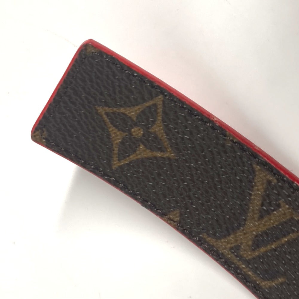 LOUIS VUITTON M0322W Monogram Belt - LV Initial 30mm Reversible Trouser Belt in Monogram Canvas, Rouge Brown, Women's
