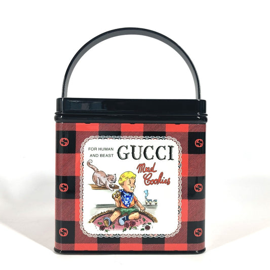GUCCI 634132 Box All-Over Print Vanity Bag, Interior Handbag, Resin, Women's, Red