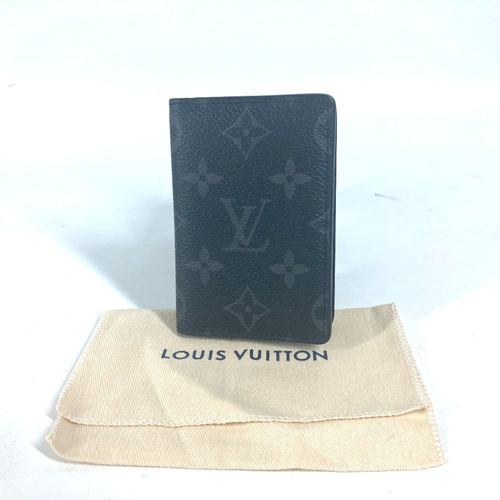 LOUIS VUITTON M61696 モノグラムエクリプス カードケース オーガナイザー・ドゥ ポッシュ 名刺入れ パスケース 2つ折り カードケース モノグラムエクリプスキャンバス ユニセックス ブラック - brandshop-reference