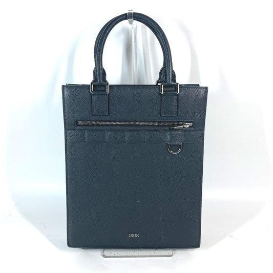 Dior トートバッグ 縦型 カバン サファリ safari ロゴ 肩掛け ショルダーバッグ ハンドバッグ レザー レディース ブラック - brandshop-reference