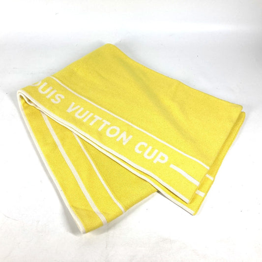 LOUIS VUITTON LVCUP ルイヴィトンカップ ロゴ マフラー コットン ユニセックス イエロー - brandshop-reference