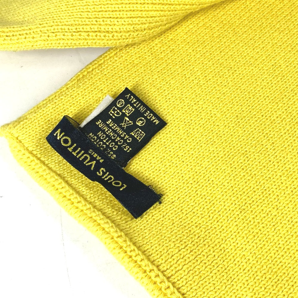 LOUIS VUITTON LVCUP ルイヴィトンカップ ロゴ マフラー コットン ユニセックス イエロー - brandshop-reference