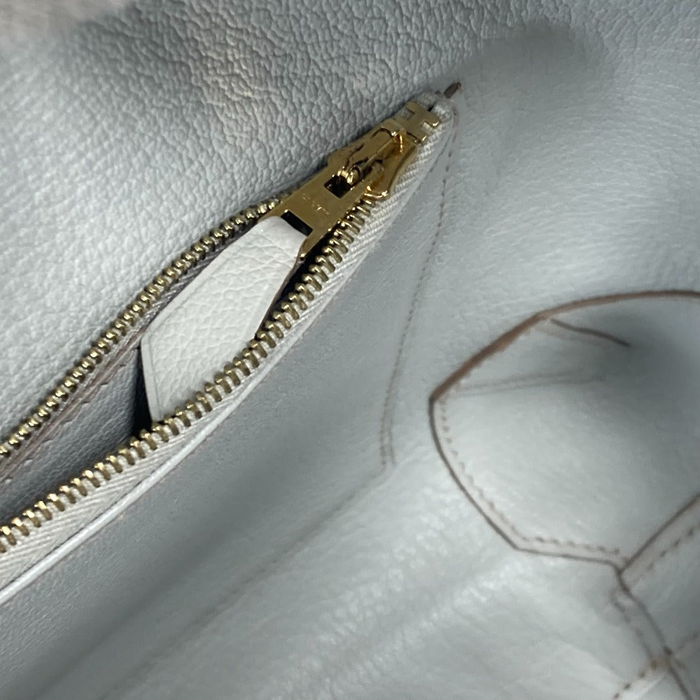 HERMES Maxi Box 36 Handbag, Travel Bag, Boston Bag, Chevre, Women's, Griscail, Beige