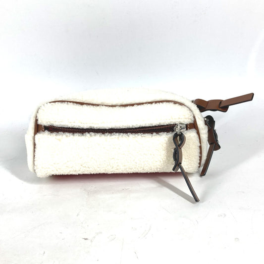 Christian Louboutin 3215176 ボア ファー ブラスター カバン ベルトバッグ クロス ボディバッグ ユニセックス ホワイト - brandshop-reference