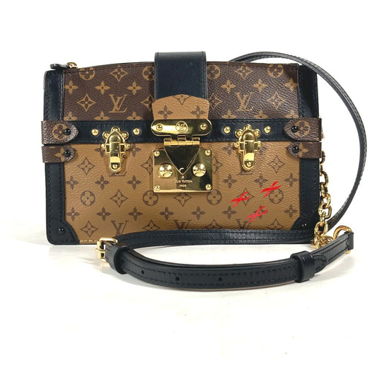LOUIS VUITTON M43596 モノグラムリバース トランククラッチ 2WAYバッグ 斜め掛け ポシェット クラッチバッグ ショルダーバッグ モノグラムリバースキャンバス レディース ベージュ - brandshop-reference