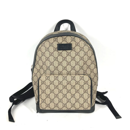 GUCCI 429020 GG Supreme Backpack, Logo, GG Supreme Canvas, Unisex, Beige