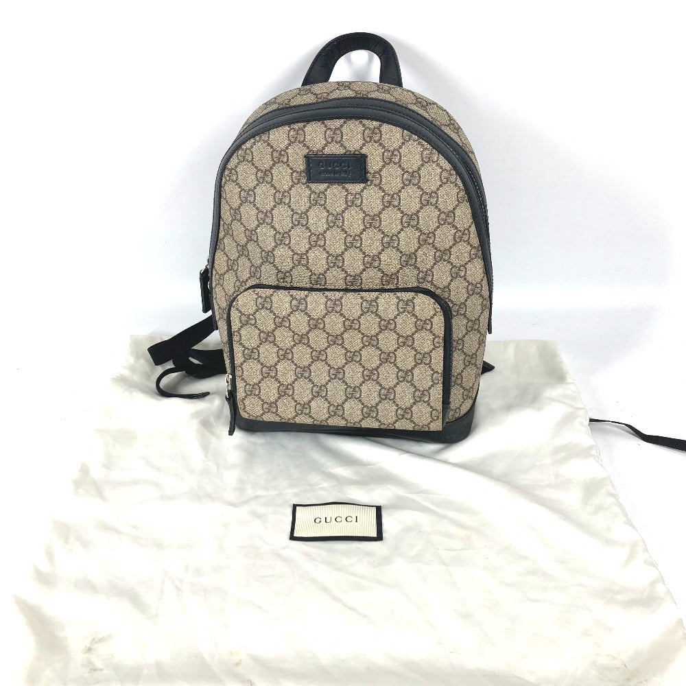 GUCCI 429020 GG Supreme Backpack, Logo, GG Supreme Canvas, Unisex, Beige