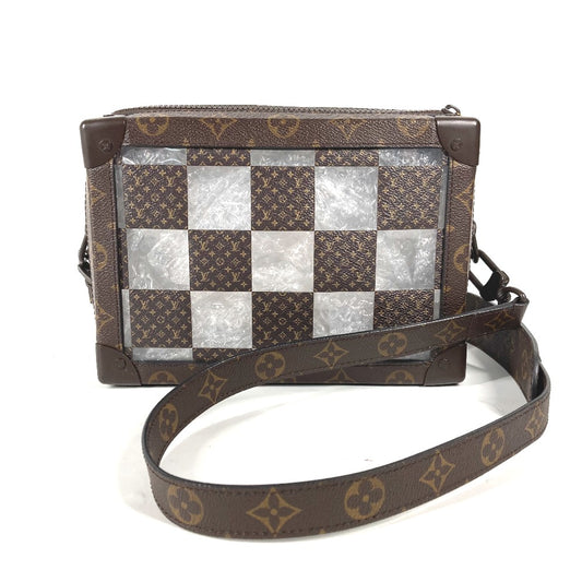 LOUIS VUITTON M20871 モノグラム・チェス スリム・ソフトトランク カバン ポシェット クラッチバッグ 2WAYバッグ ショルダーバッグ キャンバス ユニセックス ブラウン