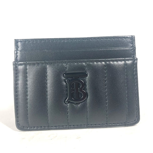 BURBERRY 8064827 TB ロゴ 名刺入れ パスケース カードケース レザー ユニセックス ブラック - brandshop-reference