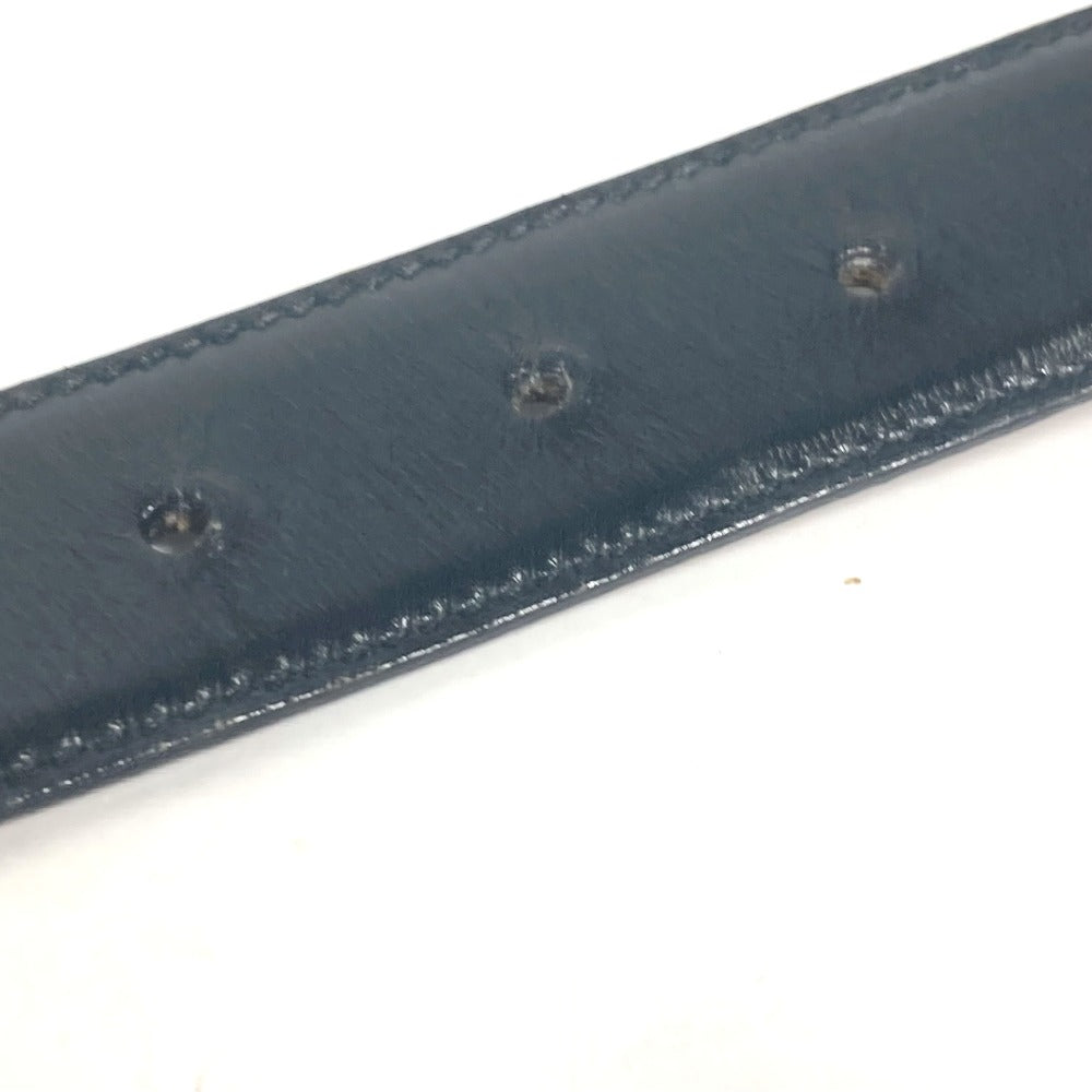GUCCI 036・519・2964 Vintage GG Logo Buckle Accessory Pants Belt Leather Belt Women's Black