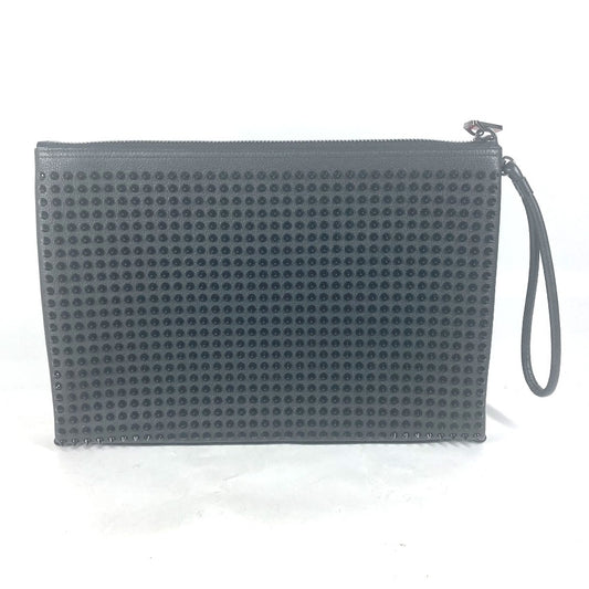 Christian Louboutin 1195035 セカンドバッグ スタッズ カバン ストラップ付 クラッチバッグ レザー ユニセックス ブラック - brandshop-reference