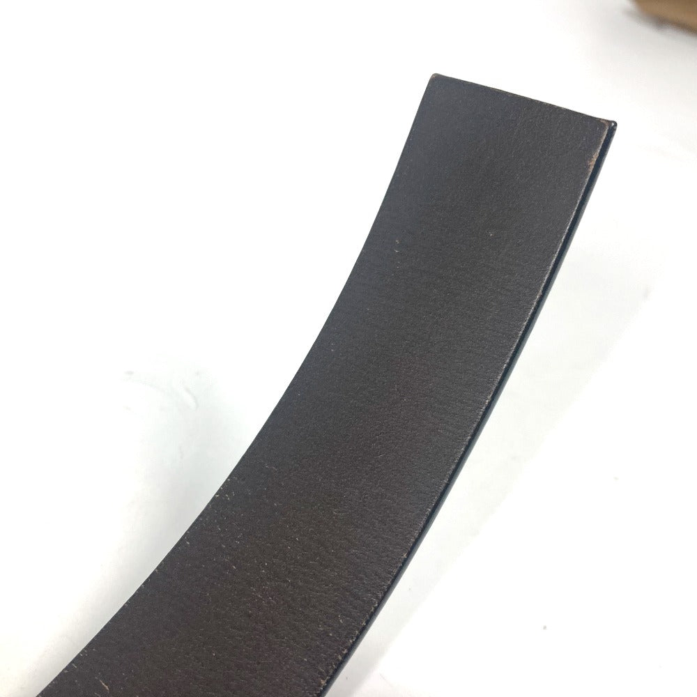 LOUIS VUITTON M6886V Taiga Santur LV CUT Accessories LV Logo Buckle Trouser Belt Taiga Leather Men's Ardoise Black