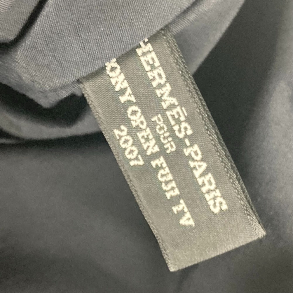 HERMES SONY OPEN FUJITV 2007 Hロゴ ゴルフポーチ ボリードポーチ GM マルチポーチ ポーチ コットン ユニセックス ブラック - brandshop-reference