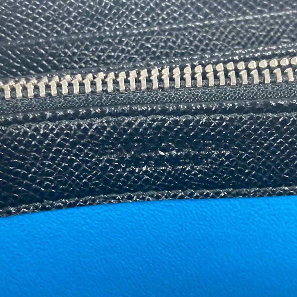 BVLGARI ブルガリブルガリ ラウンドファスナー 長財布 レザー ユニセックス ブラック - brandshop-reference