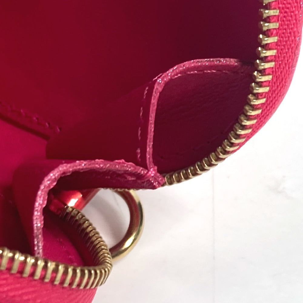 LOUIS VUITTON M93657 モノグラムヴェルニ ポルト モネ・クール 小銭入れ 財布 キーリング付き ハート コインケース モノグラムヴェルニキャンバス レディース ローズ・ポップ ピンク - brandshop-reference