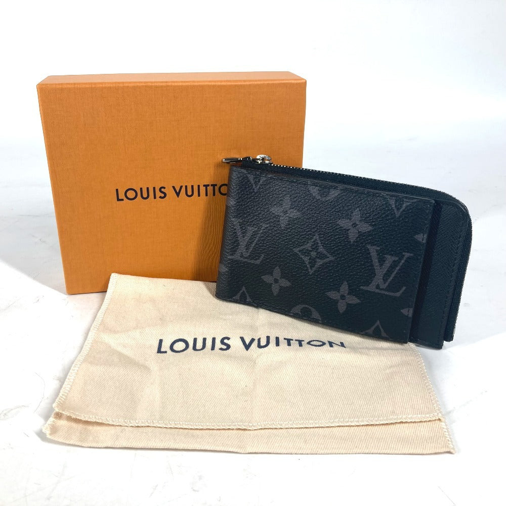 LOUIS VUITTON M81568 Monogram Eclipse Hybrid Wallet Compact Wallet Bifold Wallet Monogram Eclipse Canvas Unisex Black