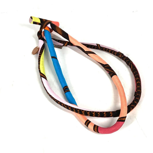 HERMES Petit h choker necklace, silk, multicolor, for women.