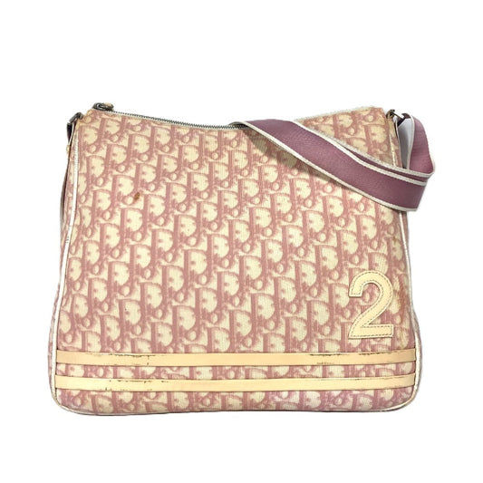 Dior トロッター NO2 ロゴ カバン 斜め掛け ショルダーバッグ PVC/レザー レディース ピンク - brandshop-reference