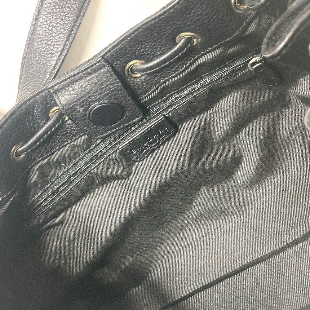 BVLGARI Logomania Shoulder Tote Bag in Leather/Canvas, Black
