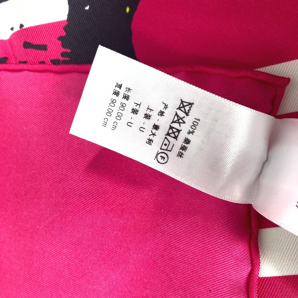 Dior 22ANP090I610 Butterfly Silk Scarf, Women's, Pink