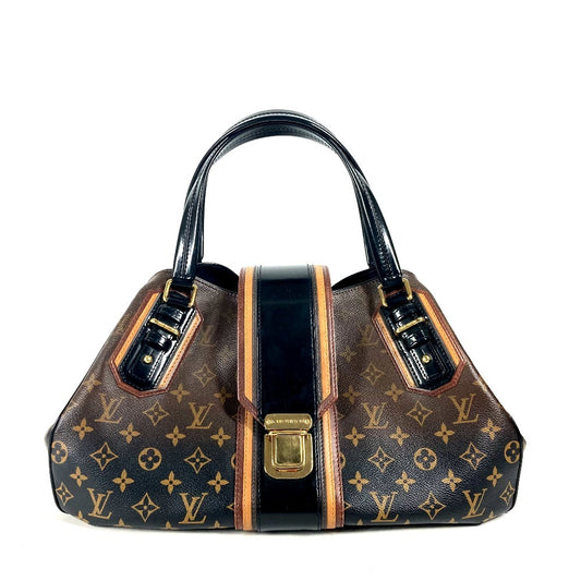 LOUIS VUITTON M95579 モノグラム ミラージュ グリート がま口 カバン ボストンバッグ 肩掛け ショルダーバッグ モノグラムキャンバス レディース ブラウン