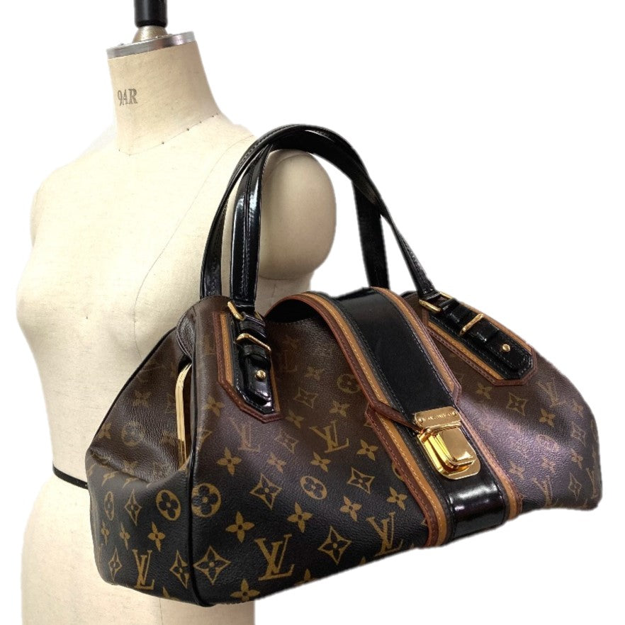 LOUIS VUITTON M95579 モノグラム ミラージュ グリート がま口 カバン ボストンバッグ 肩掛け ショルダーバッグ モノグラムキャンバス レディース ブラウン